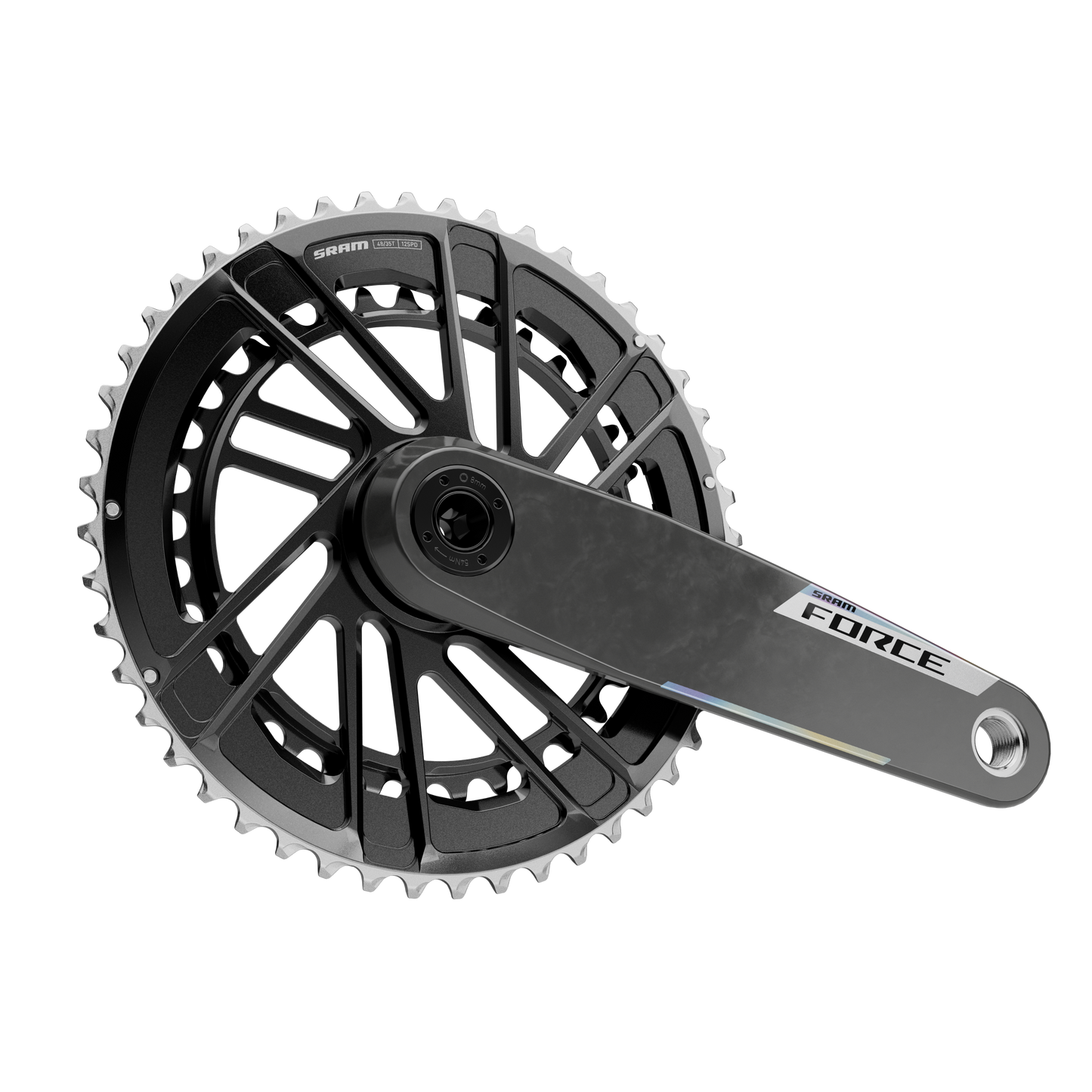 SRAM FORCE AXS E1 DUB DM 12V στροφαλοφόρα SRAM FORCE AXS E1 DUB DM 12V