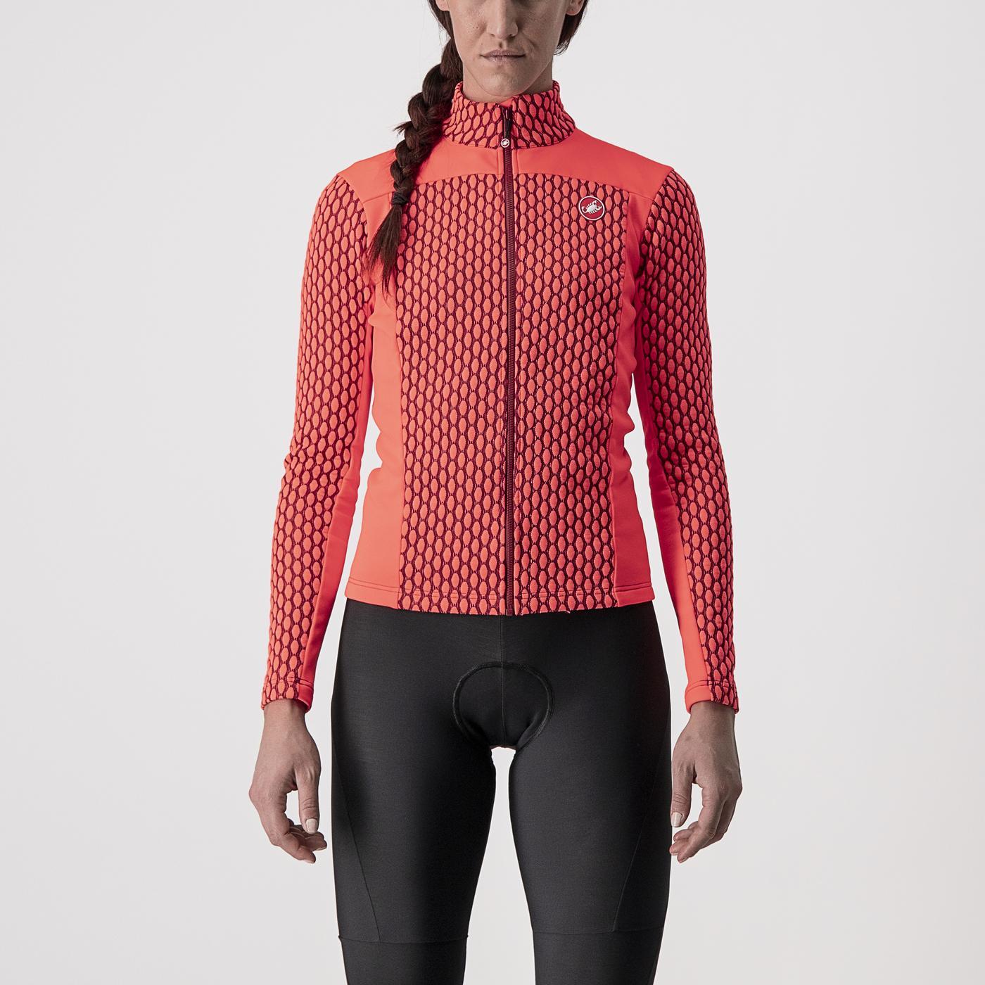 CASTELLI SFIDA 2 Γυναικείο μακρυμάνικο Jersey ροζ/μπορντώ