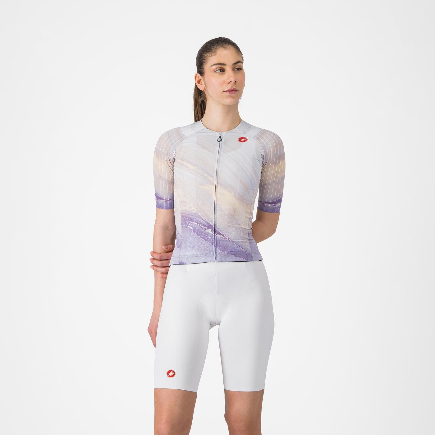 CASTELLI FREE AERO RACE S Bib Tight Γυναικείο λευκό