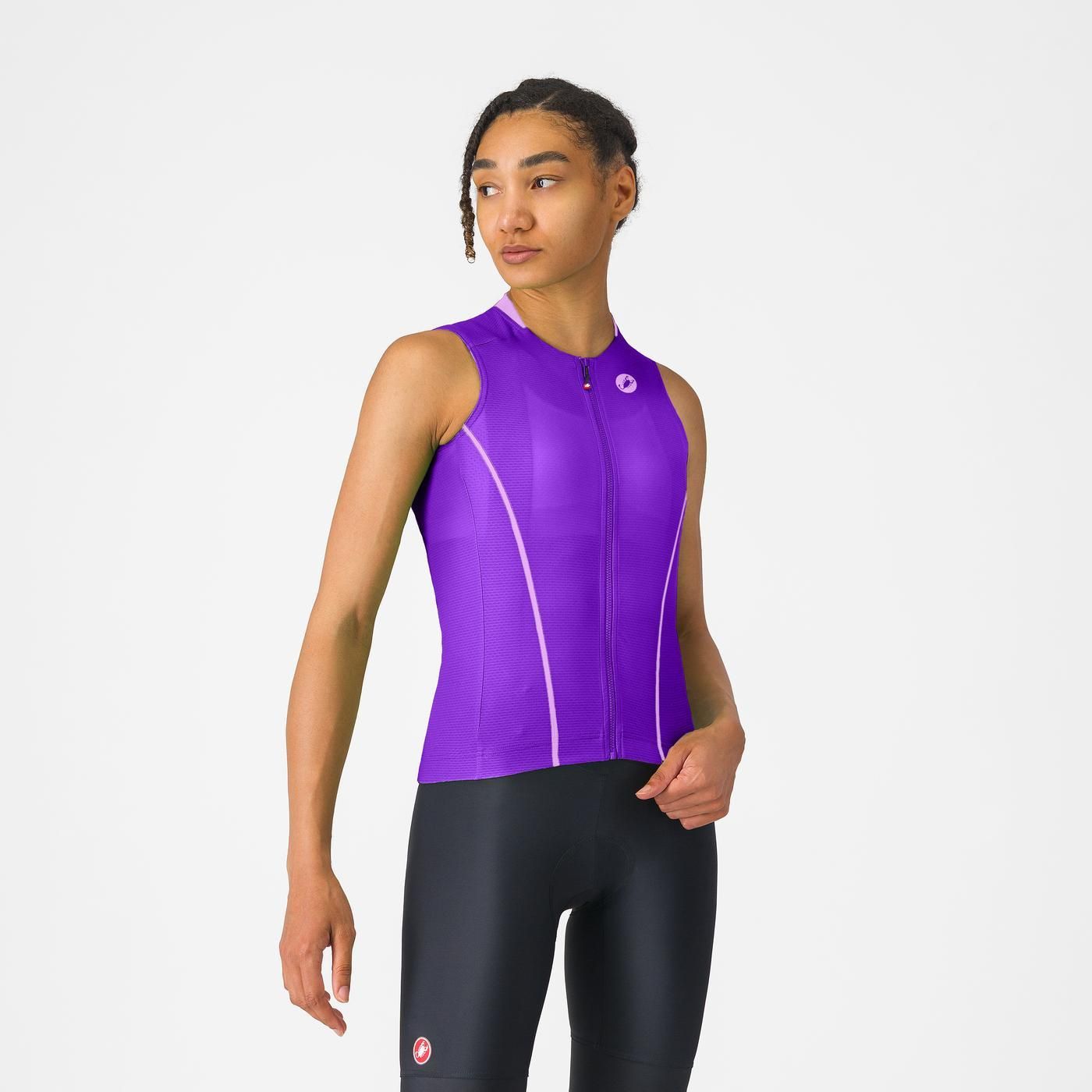 CASTELLI ANIMA FLOW Γυναικείο αμάνικο Jersey μοβ