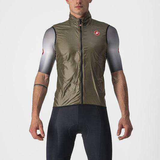 CASTELLI ARIA Sleeveless Jacket Brown