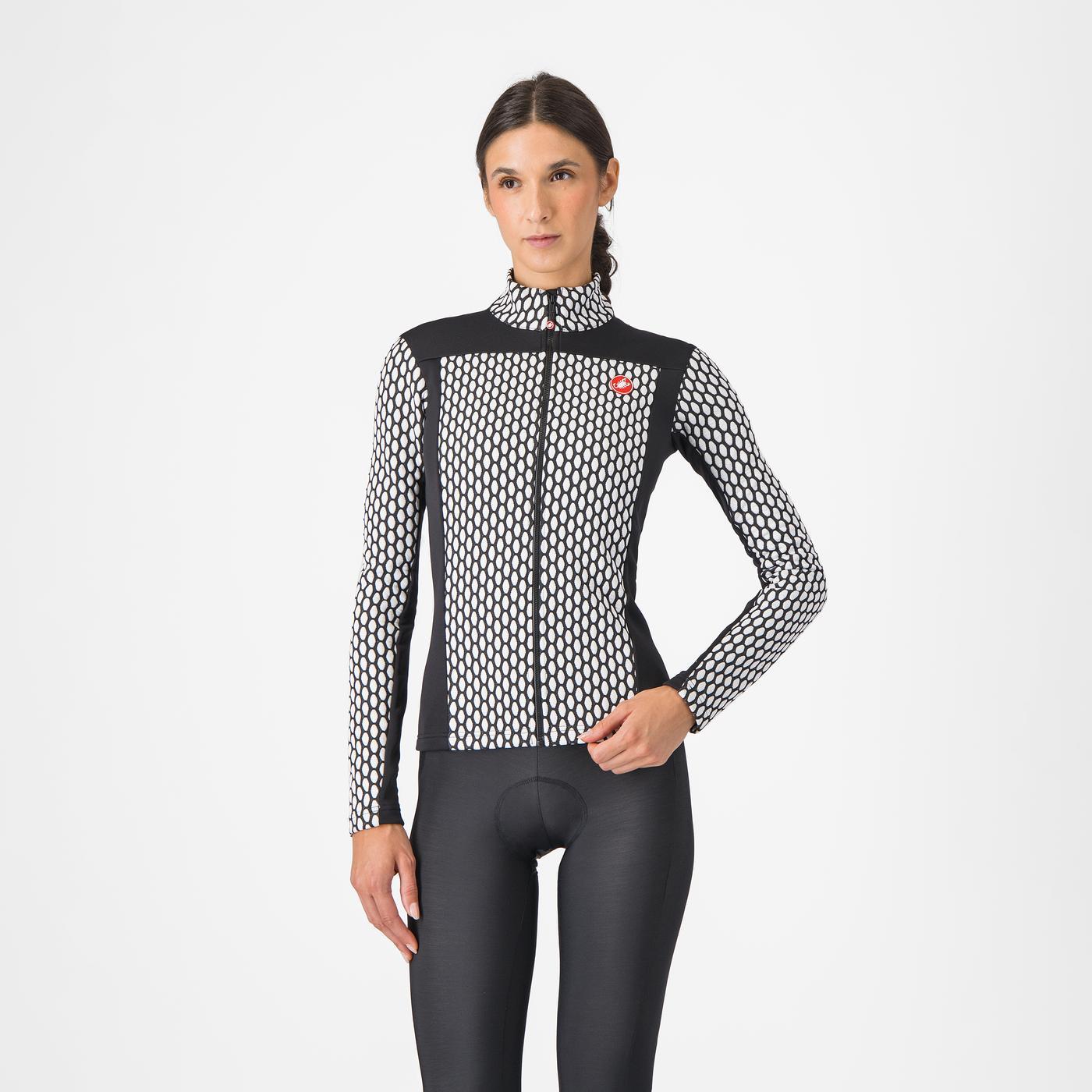 CASTELLI SFIDA 2 Γυναικείο μακρυμάνικο Jersey Μαύρο/Άσπρο
