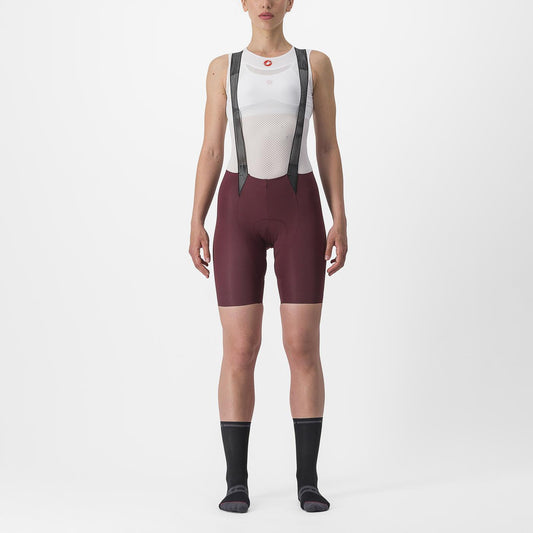 CASTELLI FREE AERO RC W Bib Tight Γυναικείο μπορντώ