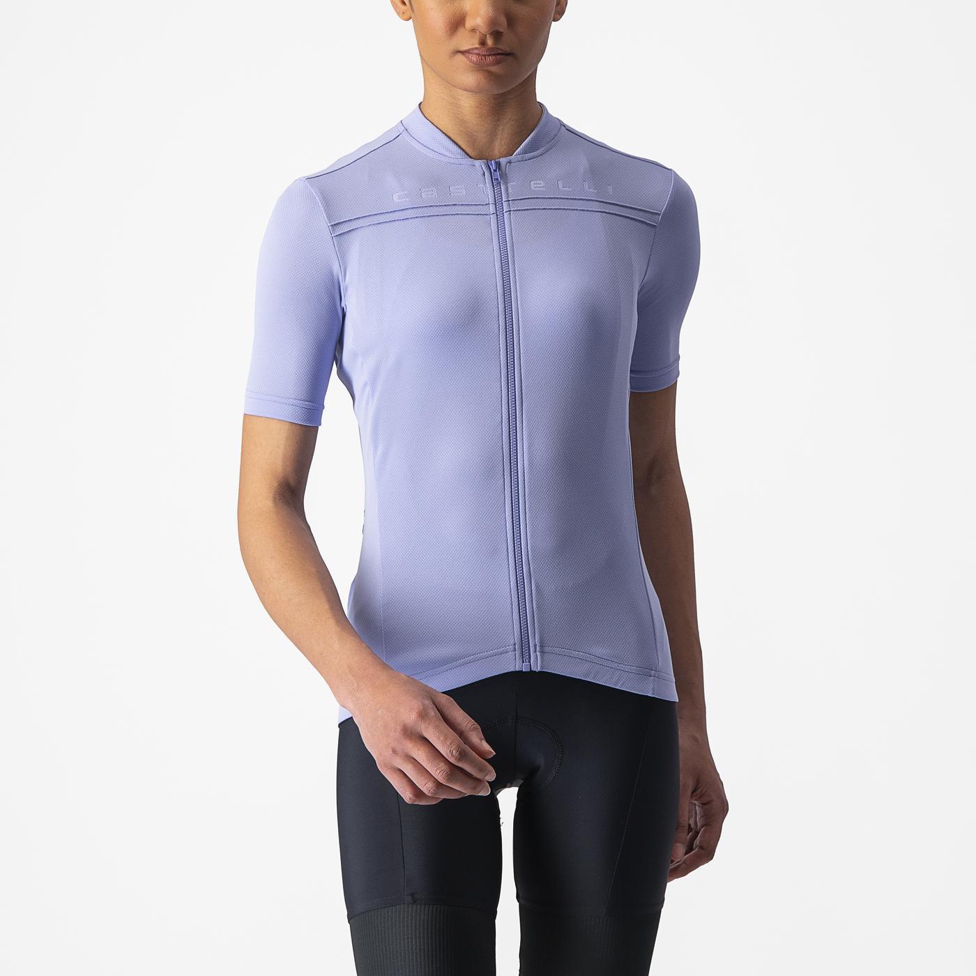 Γυναικείο CASTELLI ANIMA 4 Κοντομάνικο Jersey Μωβ