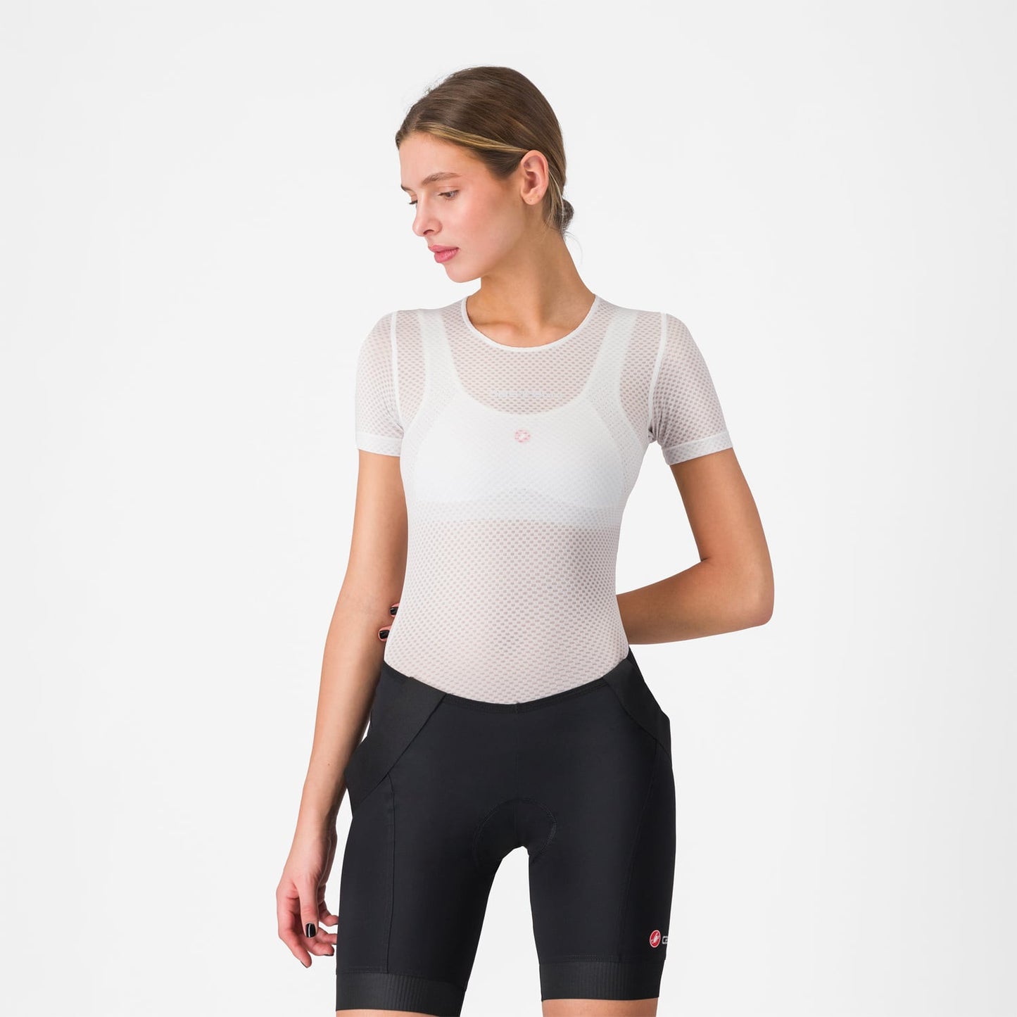 CASTELLI PRO MESH Γυναικεία εσώρουχα με κοντό μανίκι Λευκό