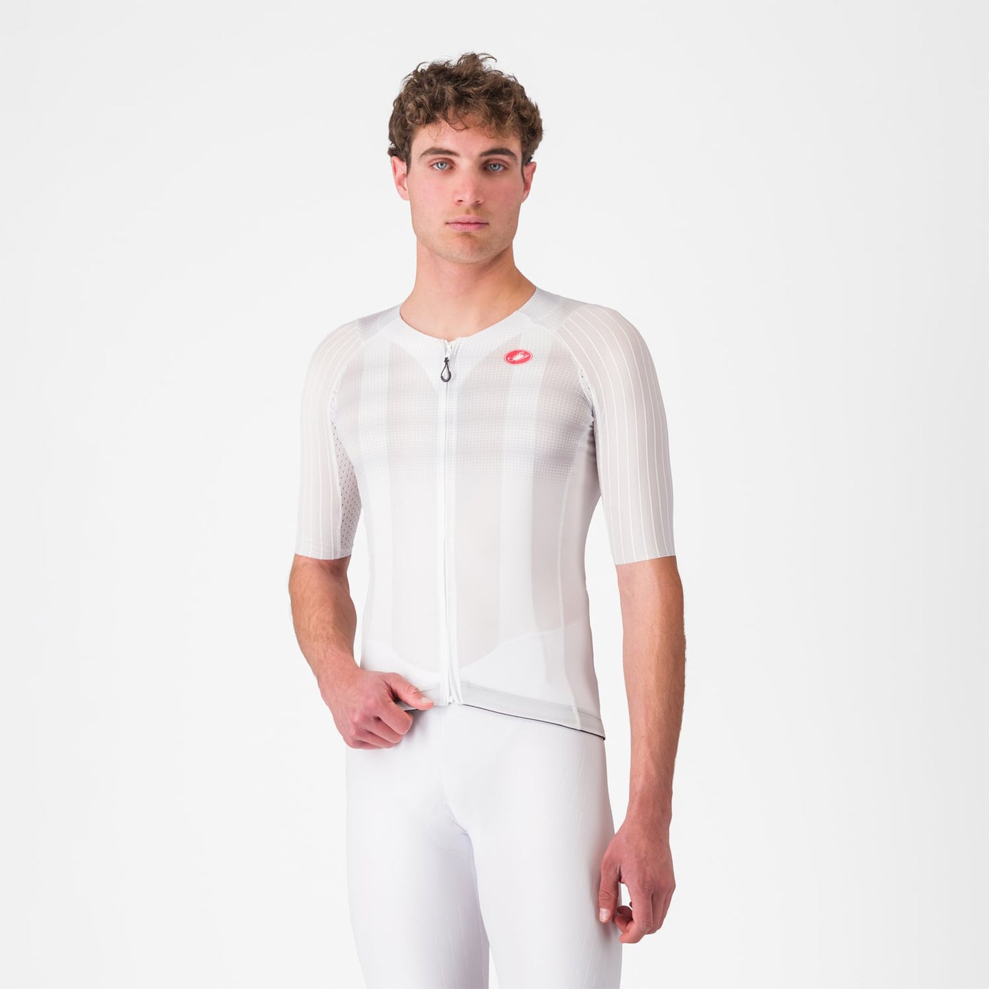 CASTELLI AERO RACE 8S Κοντομάνικο Jersey Λευκό