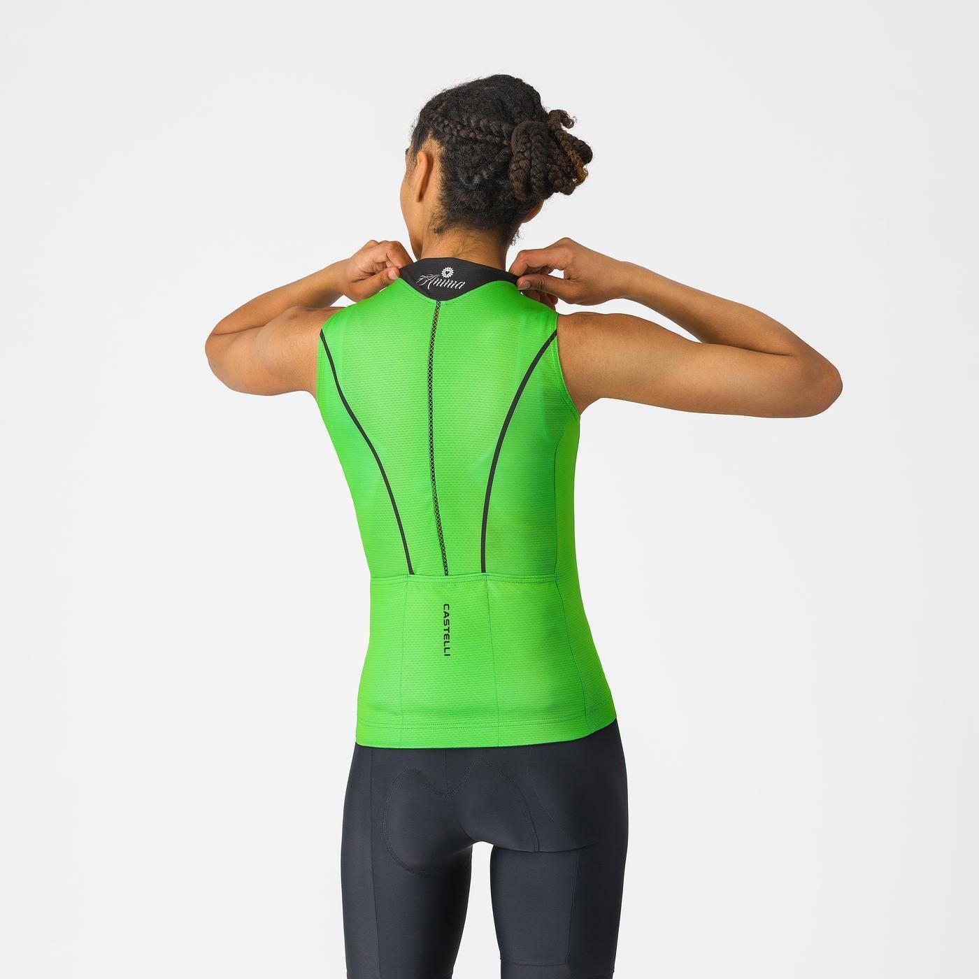 CASTELLI ANIMA FLOW Women's Sleeveless Jersey Green