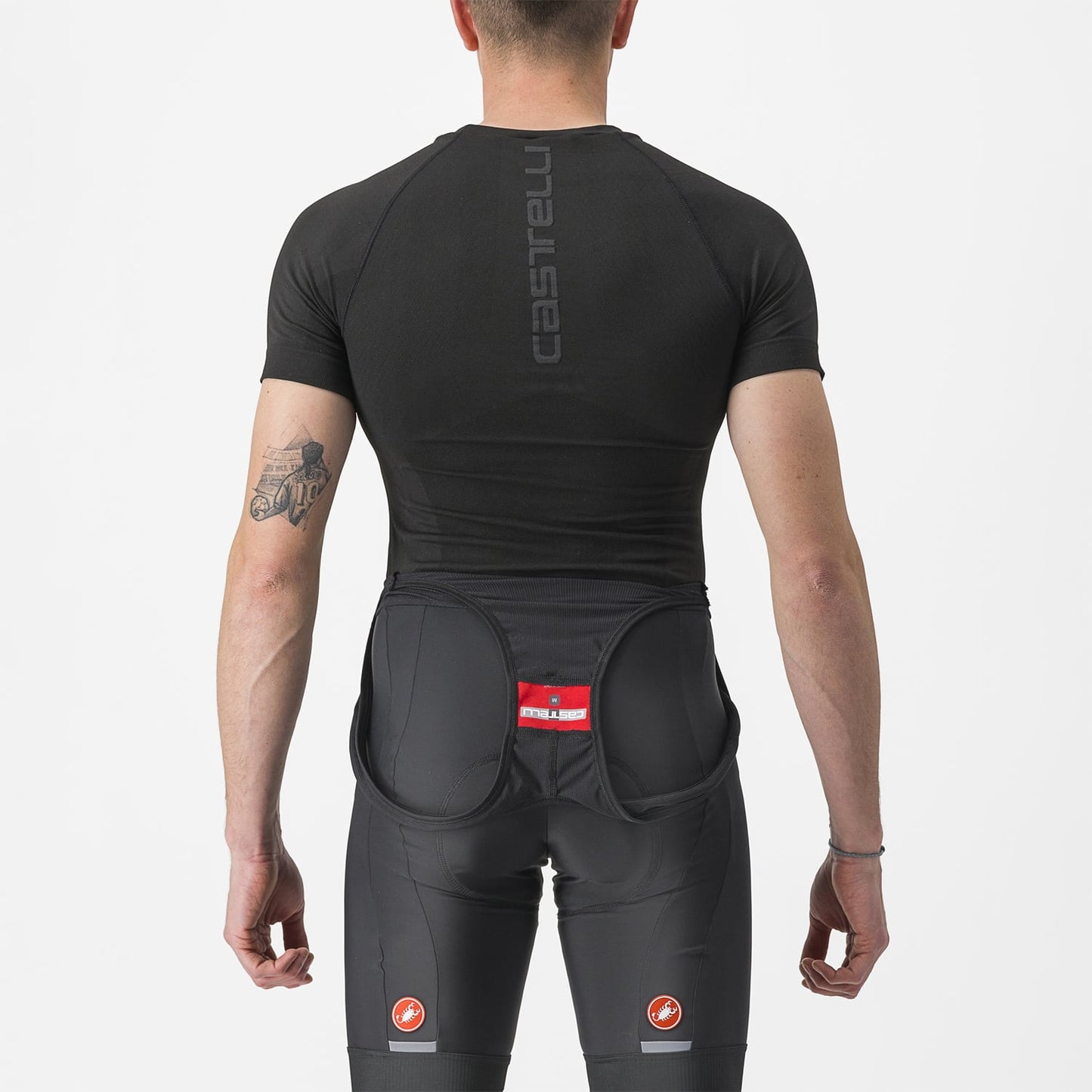 CASTELLI CORE SEAMLESS κοντομάνικο εσώρουχο Μαύρο