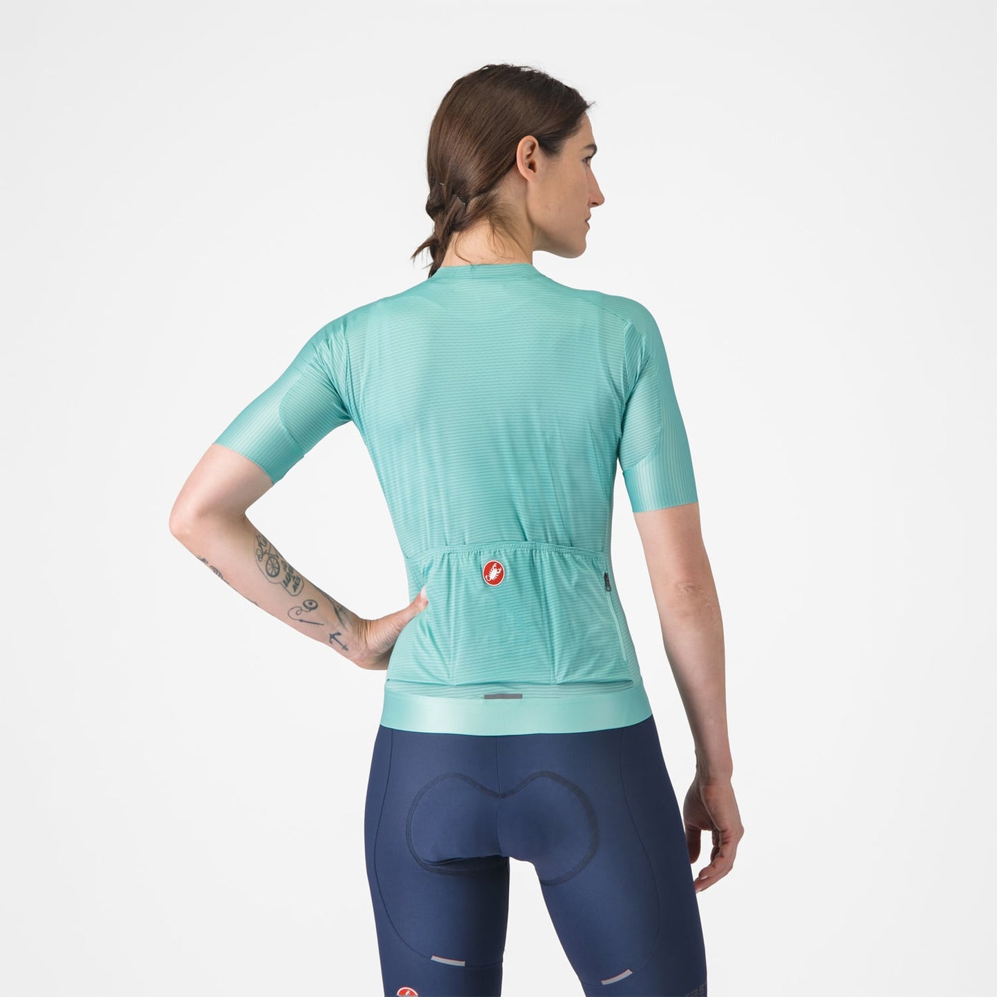 CASTELLI ESPRESSO Γυναικείο κοντομάνικο Jersey τυρκουάζ