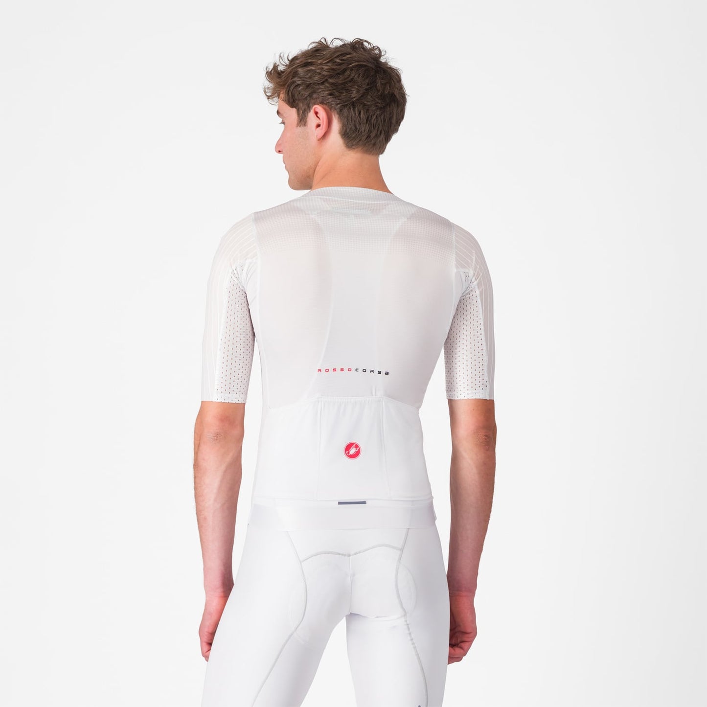 CASTELLI AERO RACE 8S Κοντομάνικο Jersey Λευκό