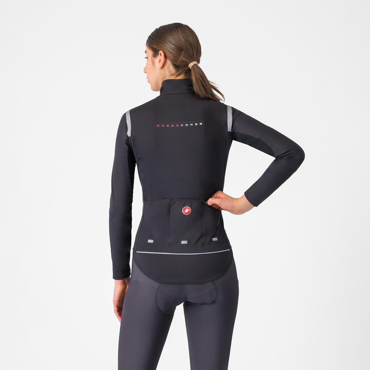 CASTELLI PERFETTO RoS 3 Γυναικείο μπουφάν Μαύρο/Νουάρ Reflex