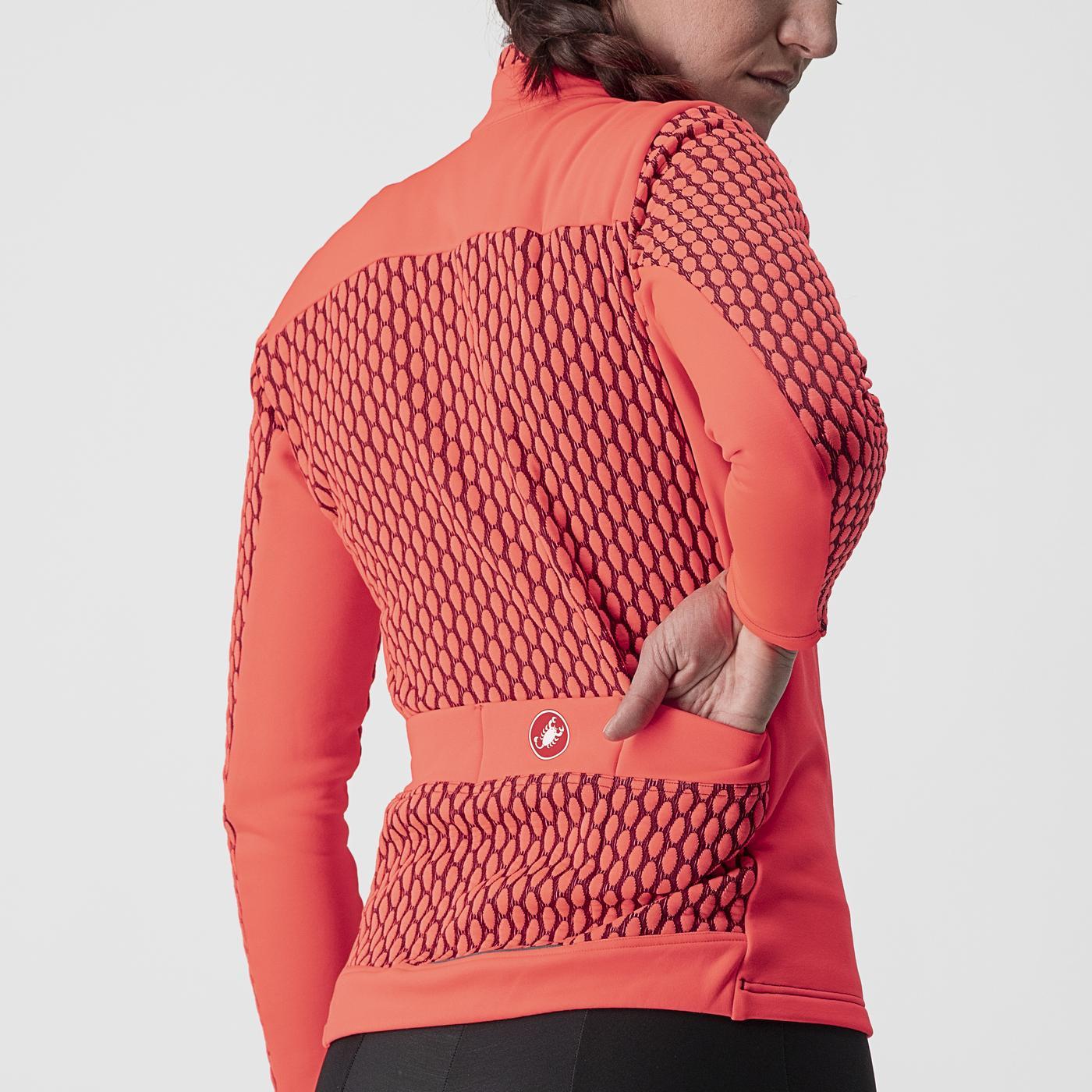 CASTELLI SFIDA 2 Γυναικείο μακρυμάνικο Jersey ροζ/μπορντώ