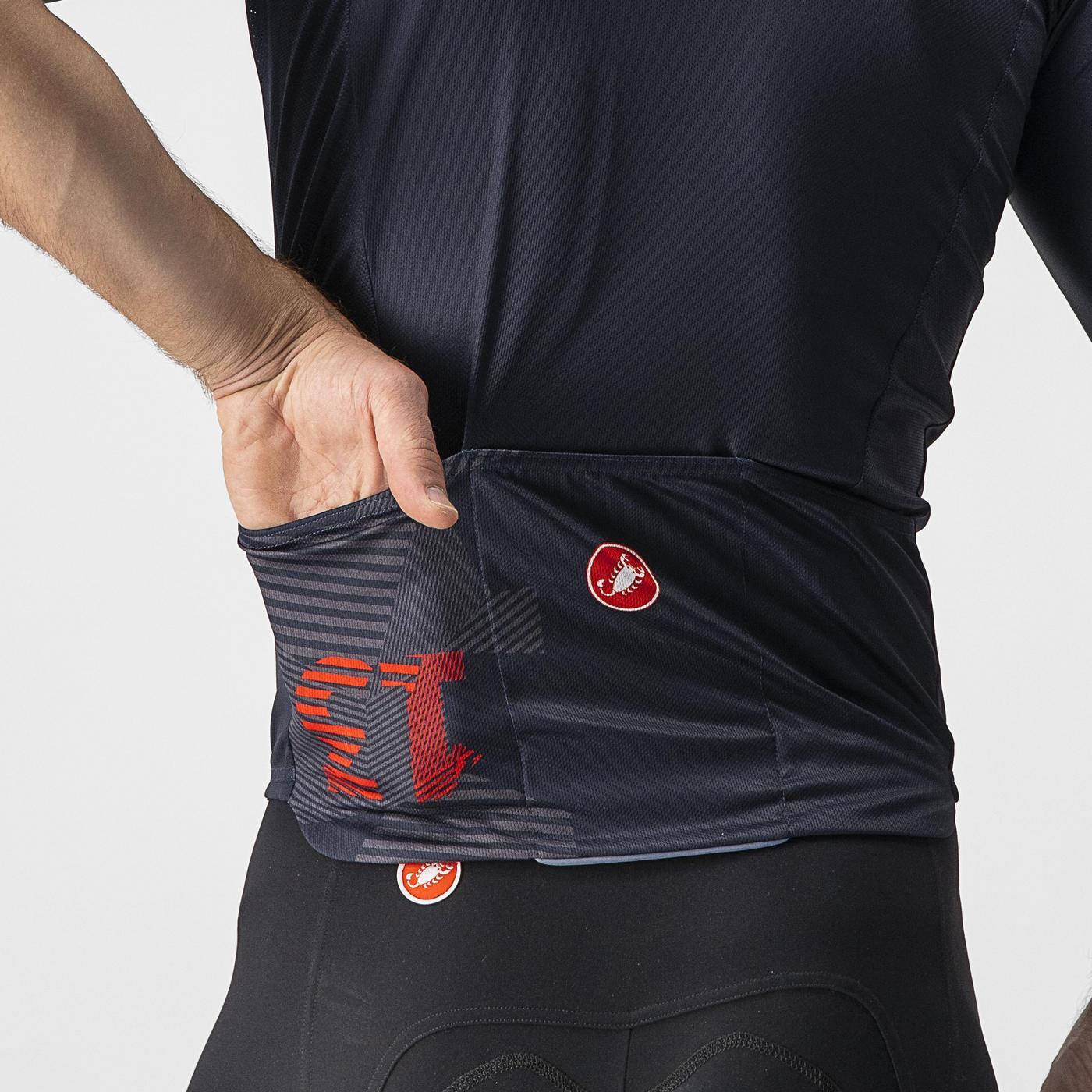 CASTELLI 13 SCREEN Κοντομάνικο Jersey Μπλε/κόκκινο