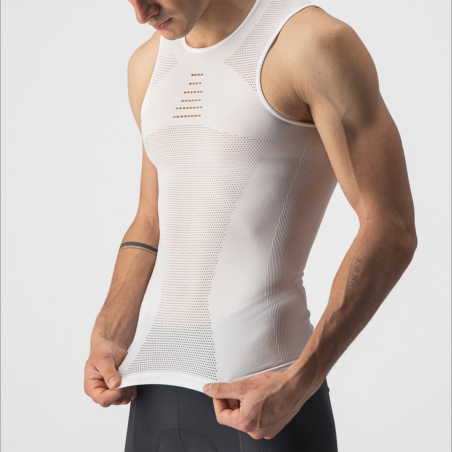 CASTELLI CORE SEAMLESS αμάνικο εσώρουχο λευκό