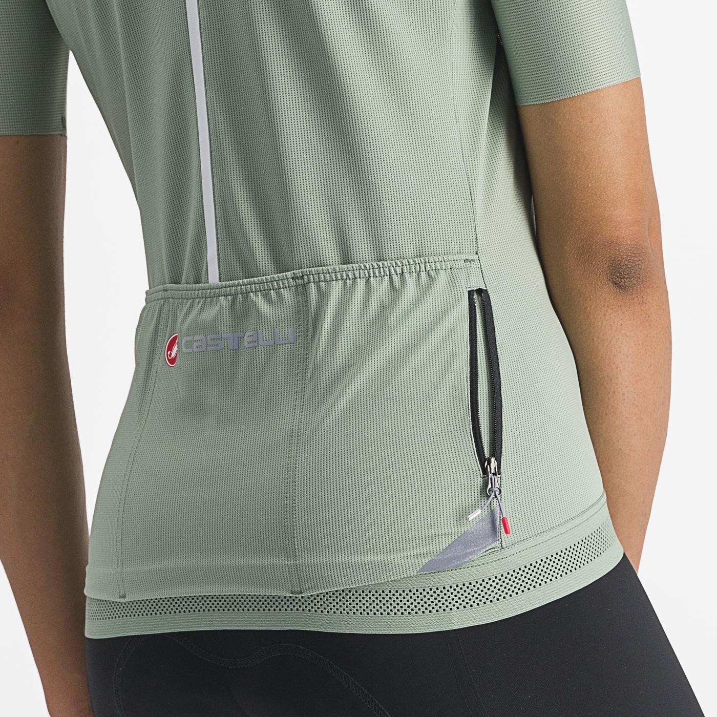CASTELLI ENDURANCE W Γυναικείο κοντομάνικο Jersey Πράσινο