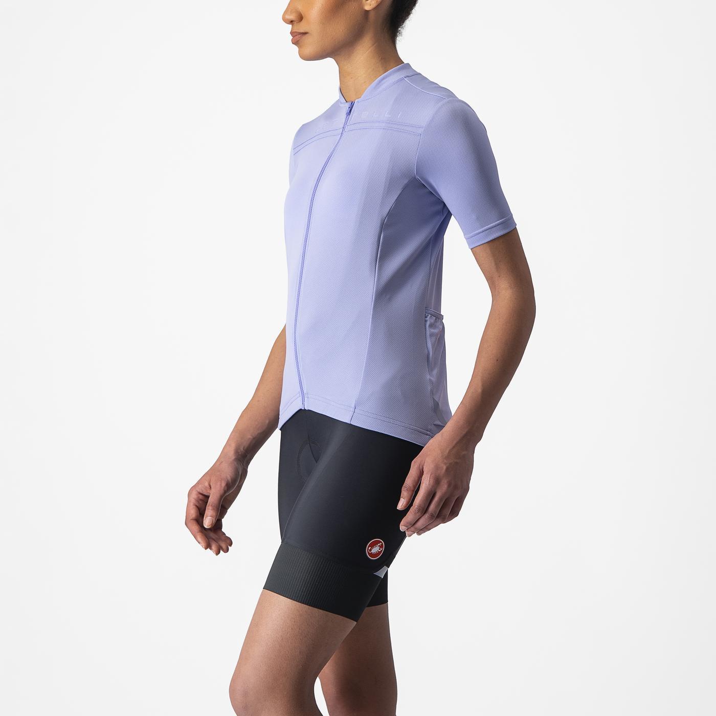 Γυναικείο CASTELLI ANIMA 4 Κοντομάνικο Jersey Μωβ