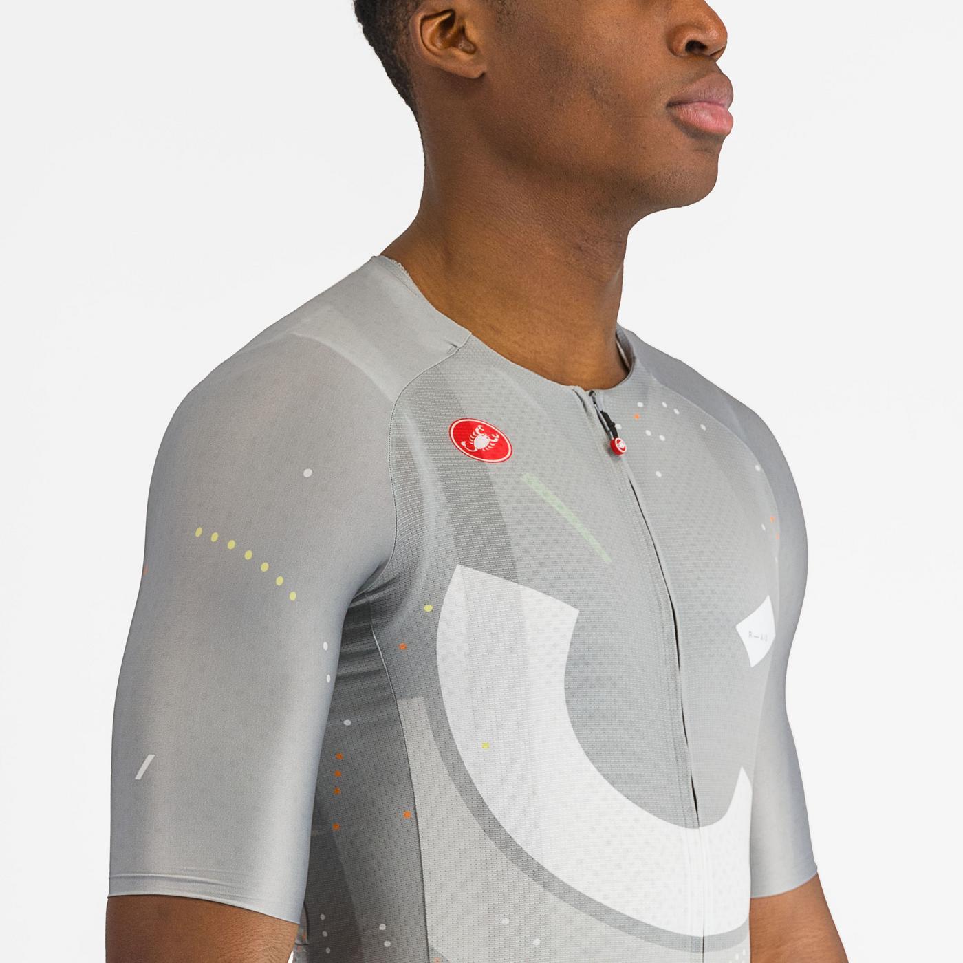 CASTELLI R-A/D Short Sleeve Jersey Muticolor Gray