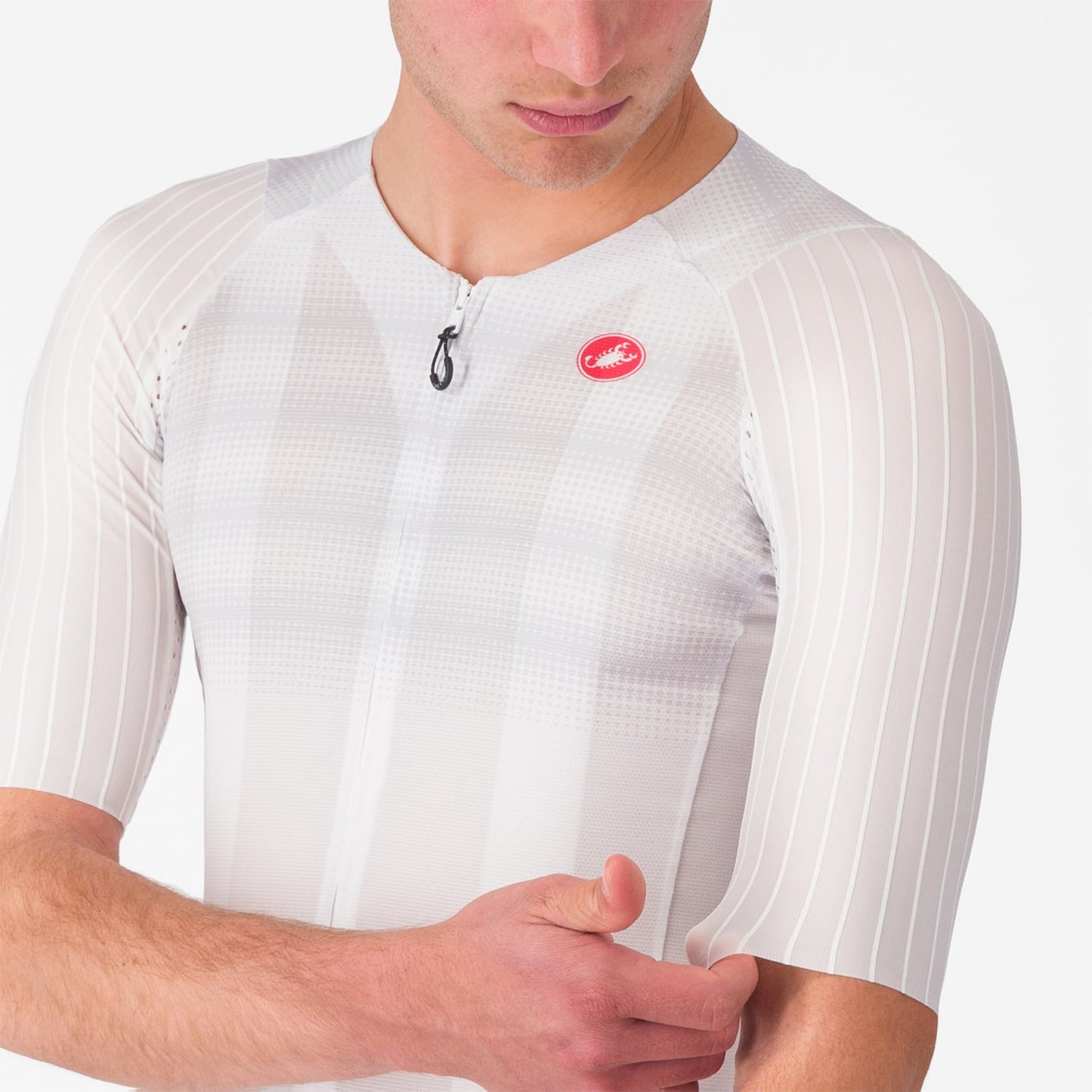 CASTELLI AERO RACE 8S Κοντομάνικο Jersey Λευκό