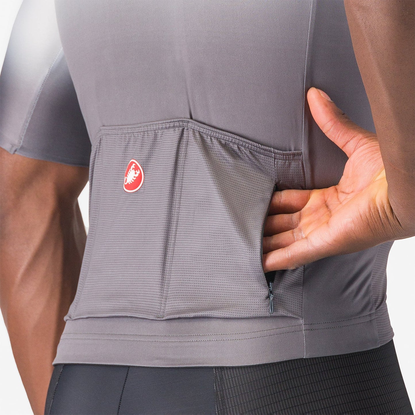 CASTELLI UPF κοντομάνικο Jersey Γκρι