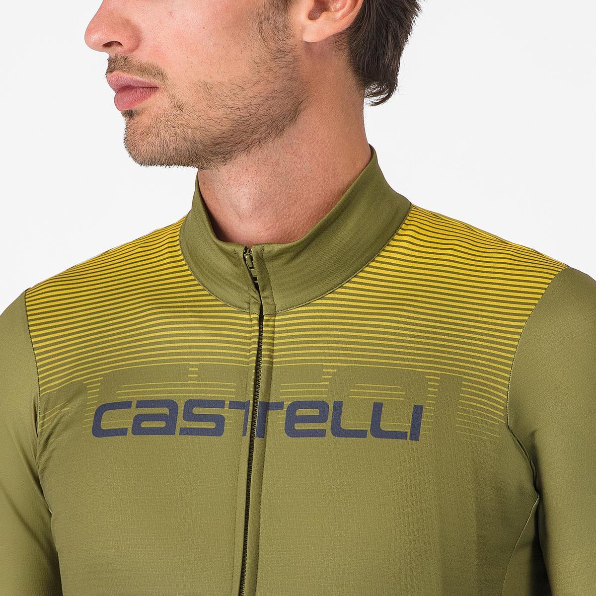 CASTELLLI APICE THERMAL Long Sleeve Jersey Μπλε/Mango Mojito