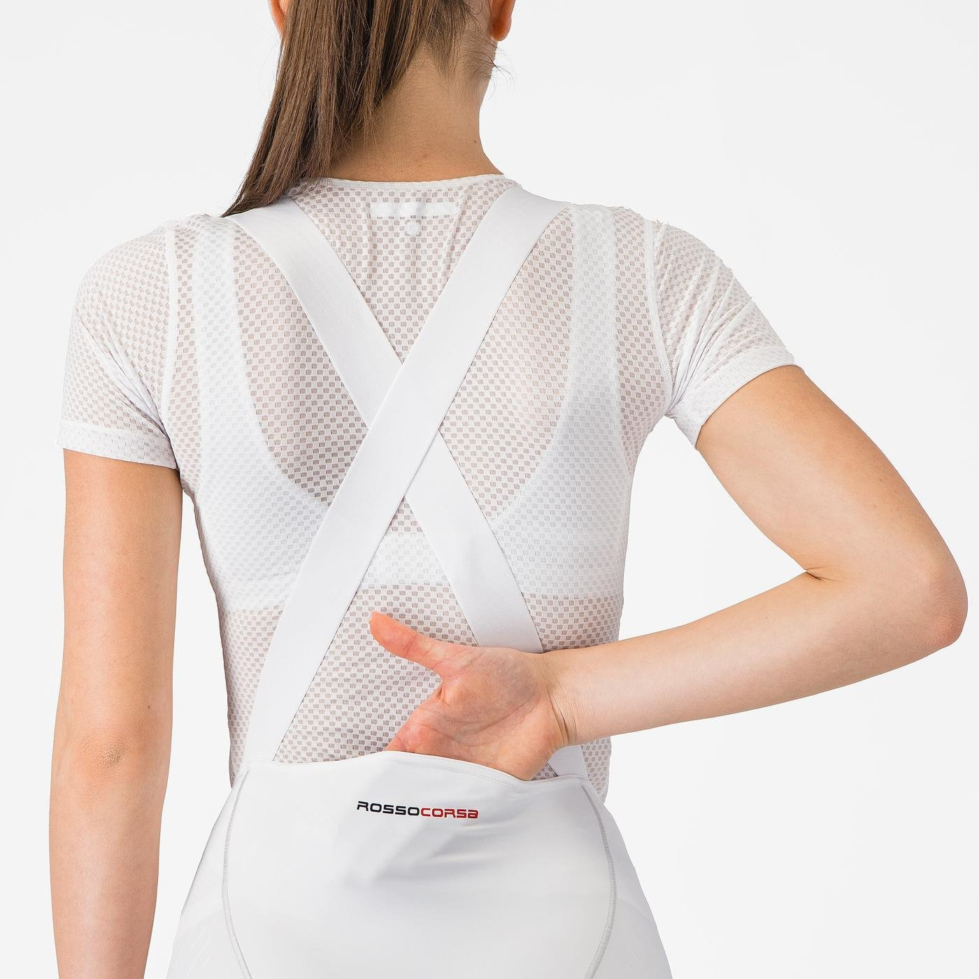 CASTELLI FREE AERO RACE S Bib Tight Γυναικείο λευκό