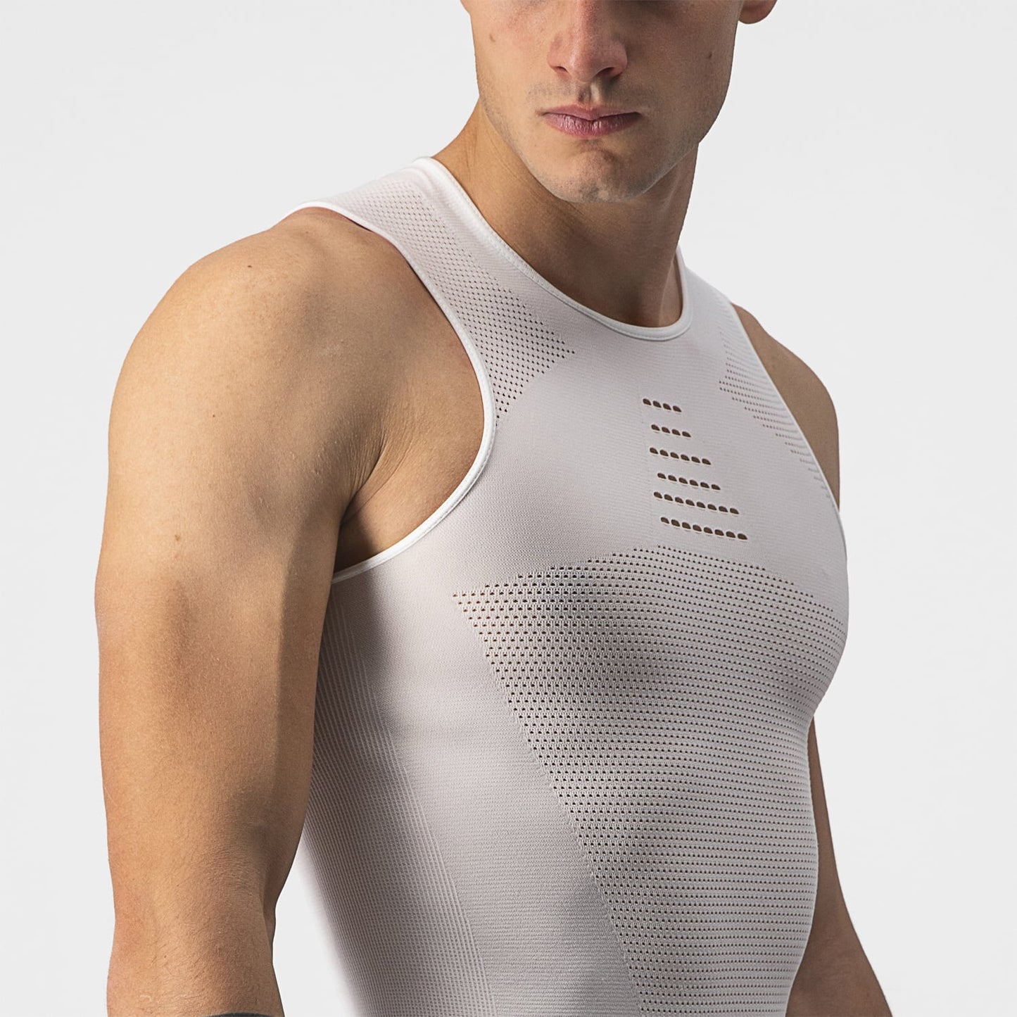 CASTELLI CORE SEAMLESS αμάνικο εσώρουχο λευκό