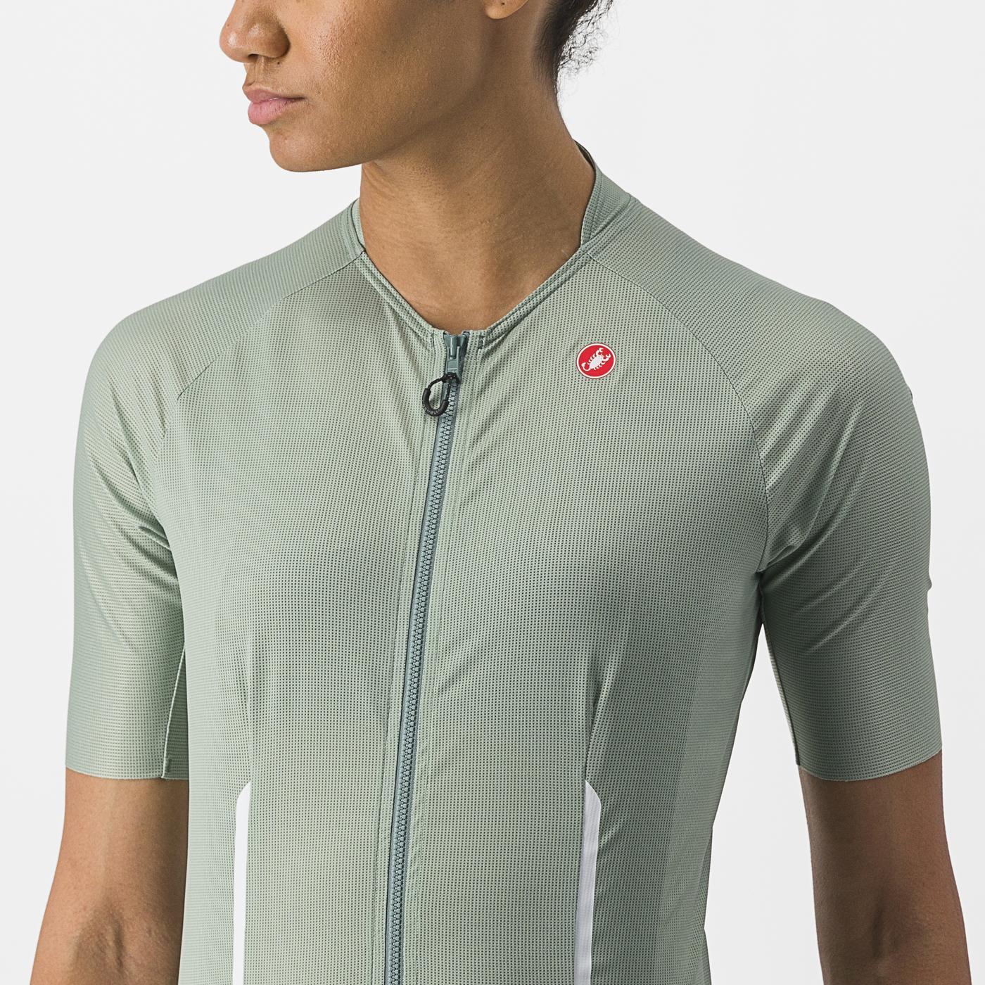 CASTELLI ENDURANCE W Γυναικείο κοντομάνικο Jersey Πράσινο