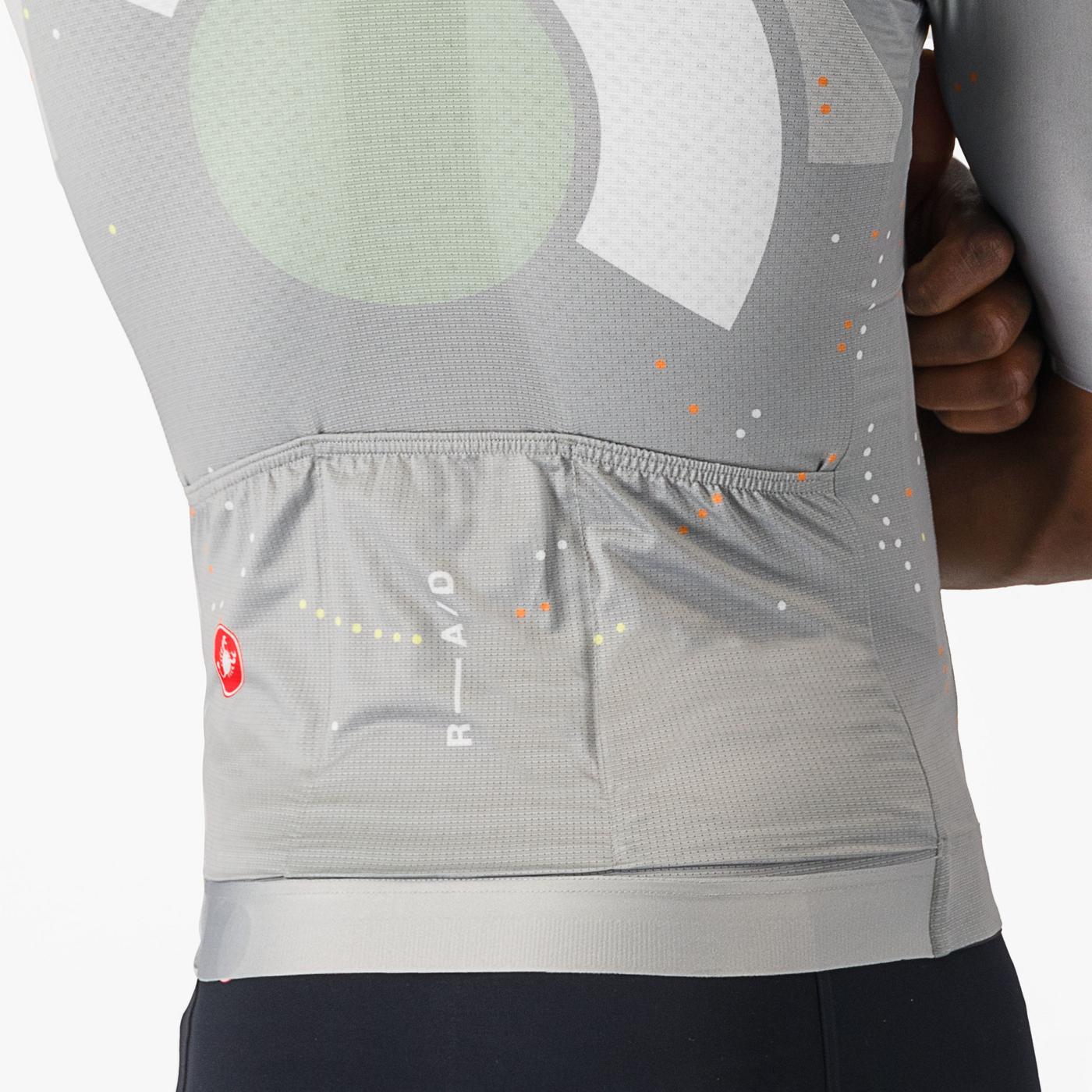 CASTELLI R-A/D Short Sleeve Jersey Muticolor Gray