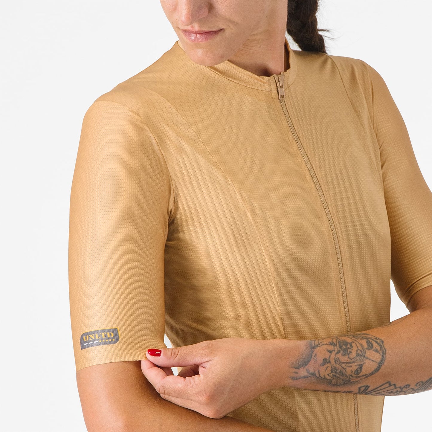 CASTELLI UNLIMITED Women's Short Sleeve Brown Jersey