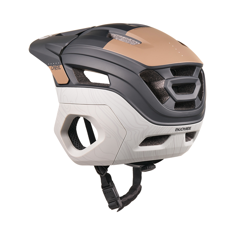 O'NEAL TRAPPER EVO SOLID MTB Helmet Black/Brown/Grey