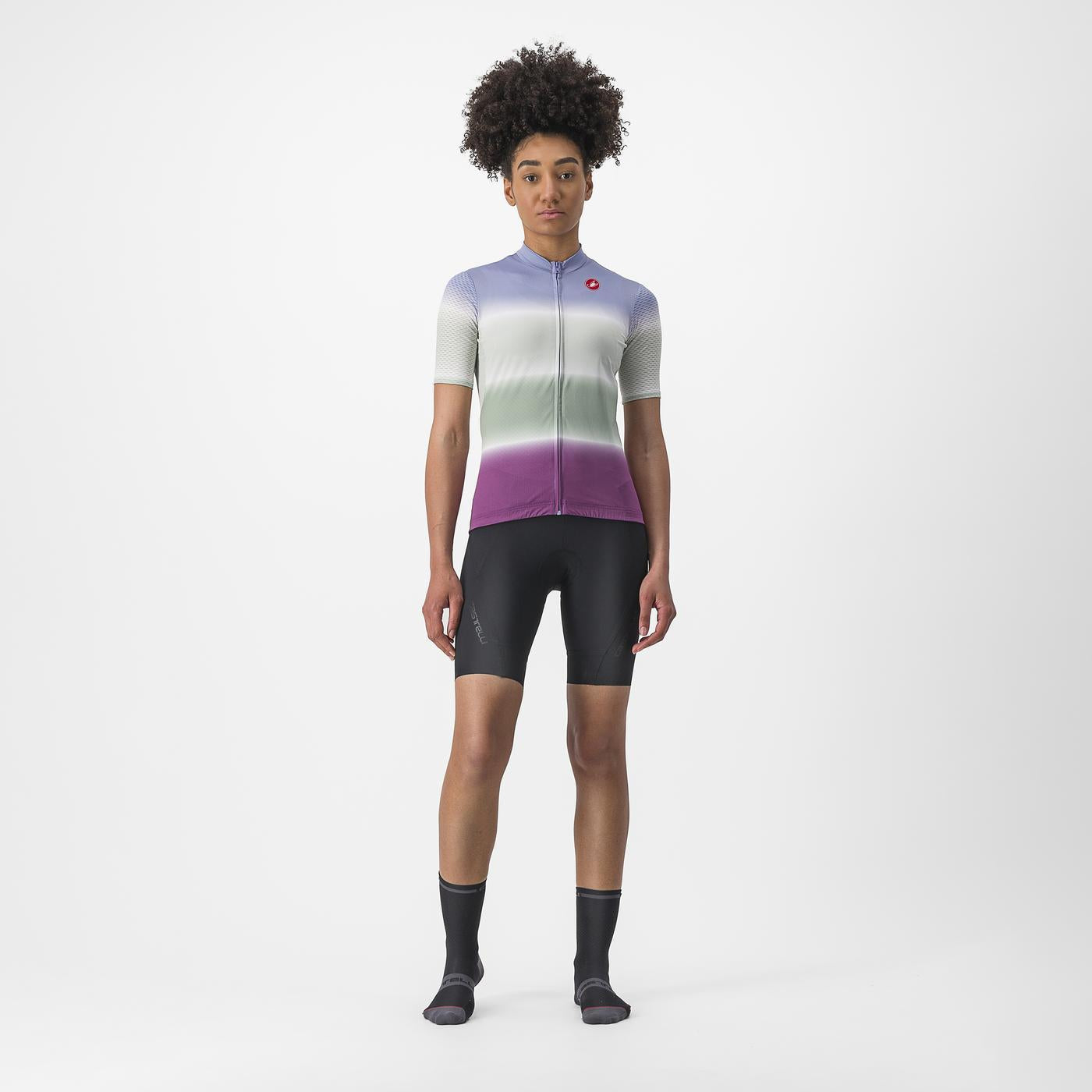 CASTELLI DOLCE Γυναικείο κοντομάνικο Jersey μοβ