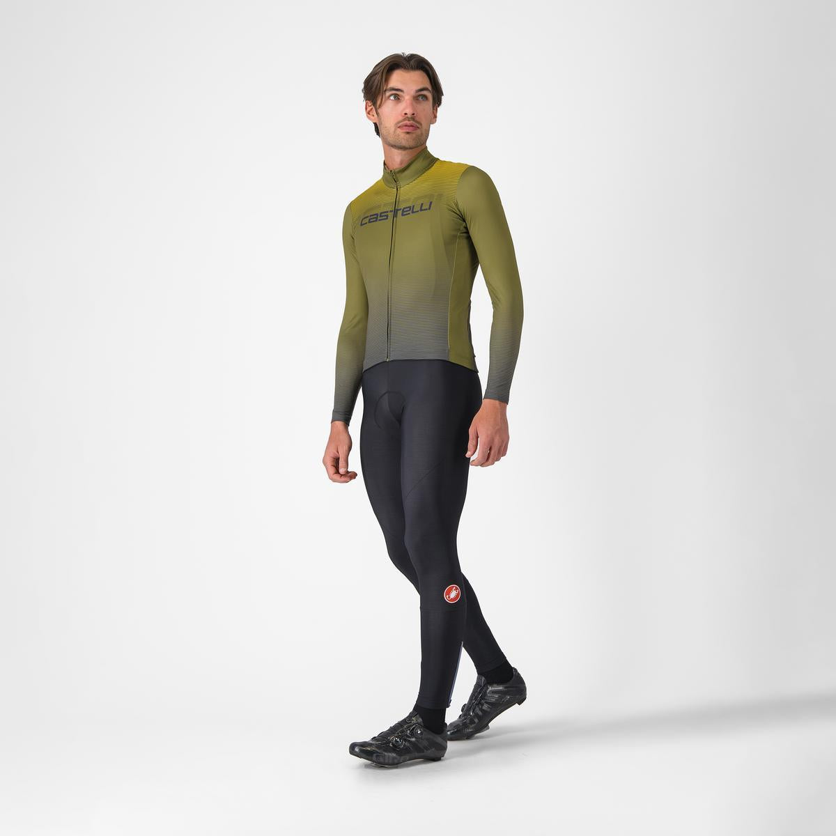 CASTELLLI APICE THERMAL Long Sleeve Jersey Μπλε/Mango Mojito