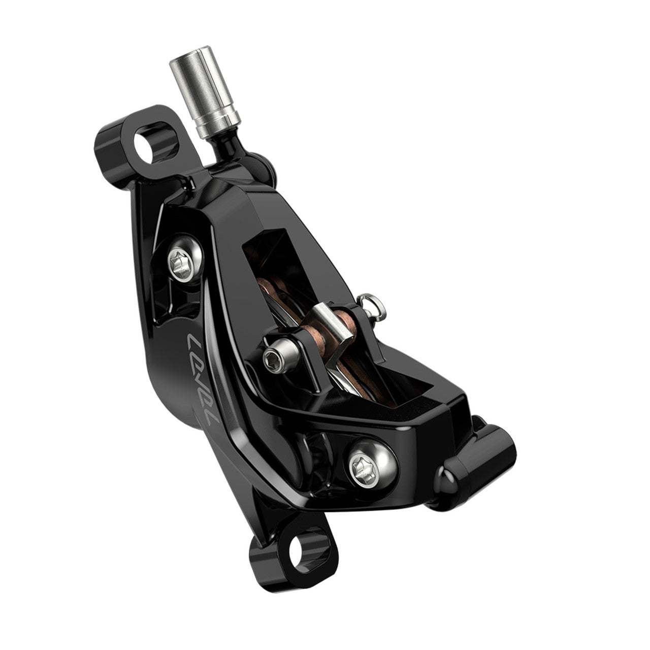 SRAM LEVEL SILVER STEALTH 4πίστονο πίσω φρένο Μαύρο