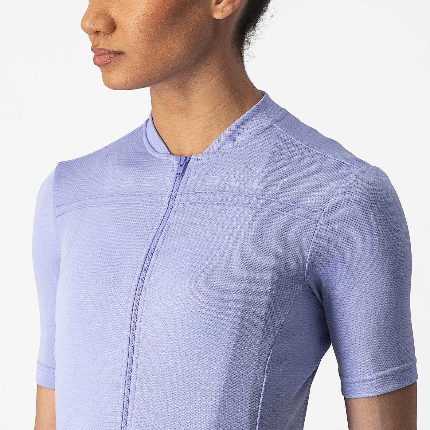 Γυναικείο CASTELLI ANIMA 4 Κοντομάνικο Jersey Μωβ
