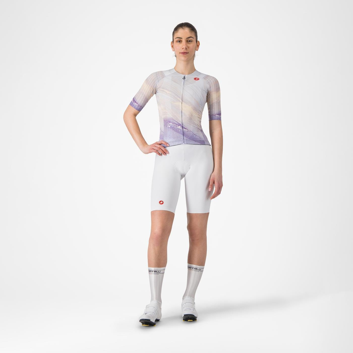 CASTELLI FREE AERO RACE S Bib Tight Γυναικείο λευκό