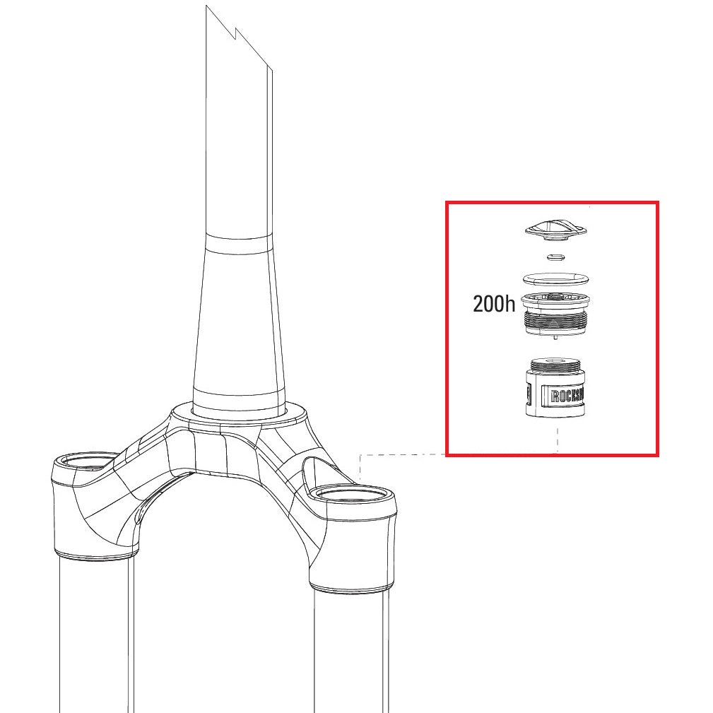Κιτ καπάκι αέρα ROCKSHOX SID 32mm B1-B4 (2017-2020).SID SL C1+ (2021+).REBA-10/REBA-12/REBA-15 A2-A8(2018-2025)