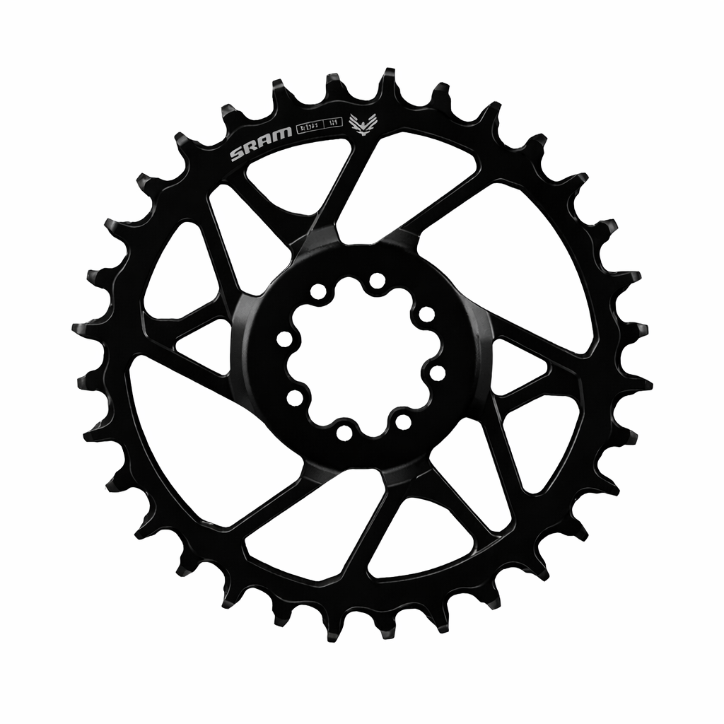 SRAM S1000 T-TYPE EAGLE BOOST 12V Αλουμίνιο Direct Mount Offset 3mm Μαύρο μονόχρωμο δαχτυλίδι αλυσίδας