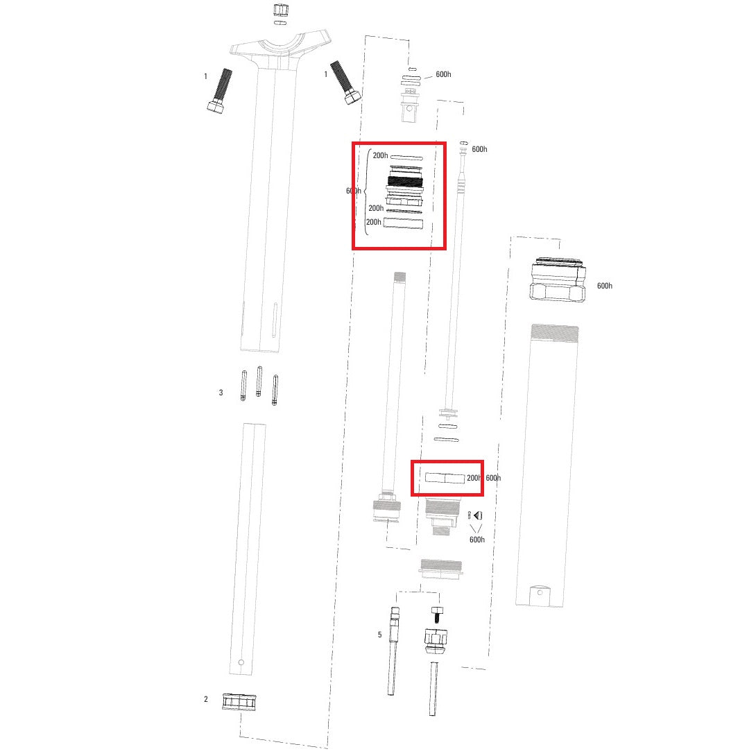 Κιτ συντήρησης 200 ώρες/έτος ROCKSHOX REVERB STEALTH C1-V2 (2020+)