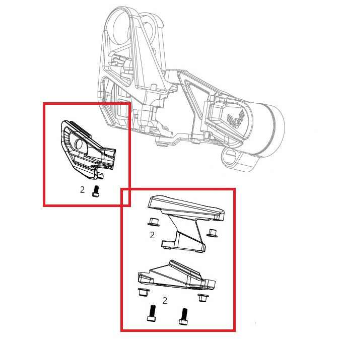 SRAM XX T-Type Eagle AXS Κιτ προστασίας ντεραγιέρ T-Type Eagle AXS