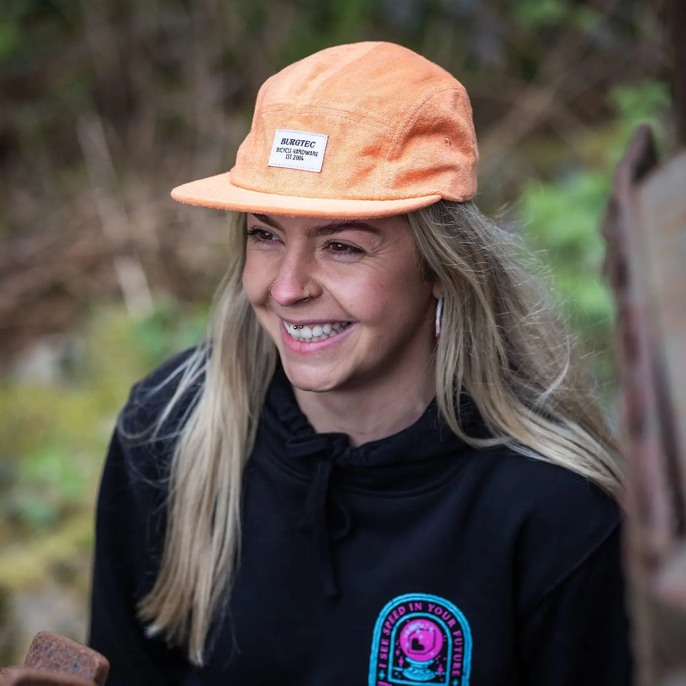 Καπέλο BURGTEC ARCADE FIVE PANEL Πορτοκαλί