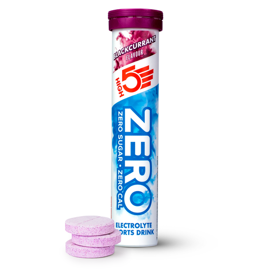 Ταμπλέτες ενυδάτωσης ηλεκτρολυτών HIGH5 ZERO (x20) Μαύρο φραγκοστάφυλο