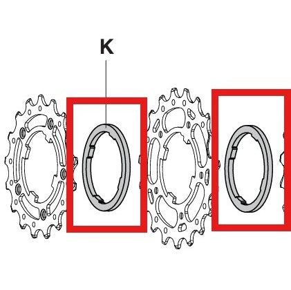 Κασέτα 10V CAMPAGNOLO 2.55mm spacer (ΚΟΥΤΙ 2)