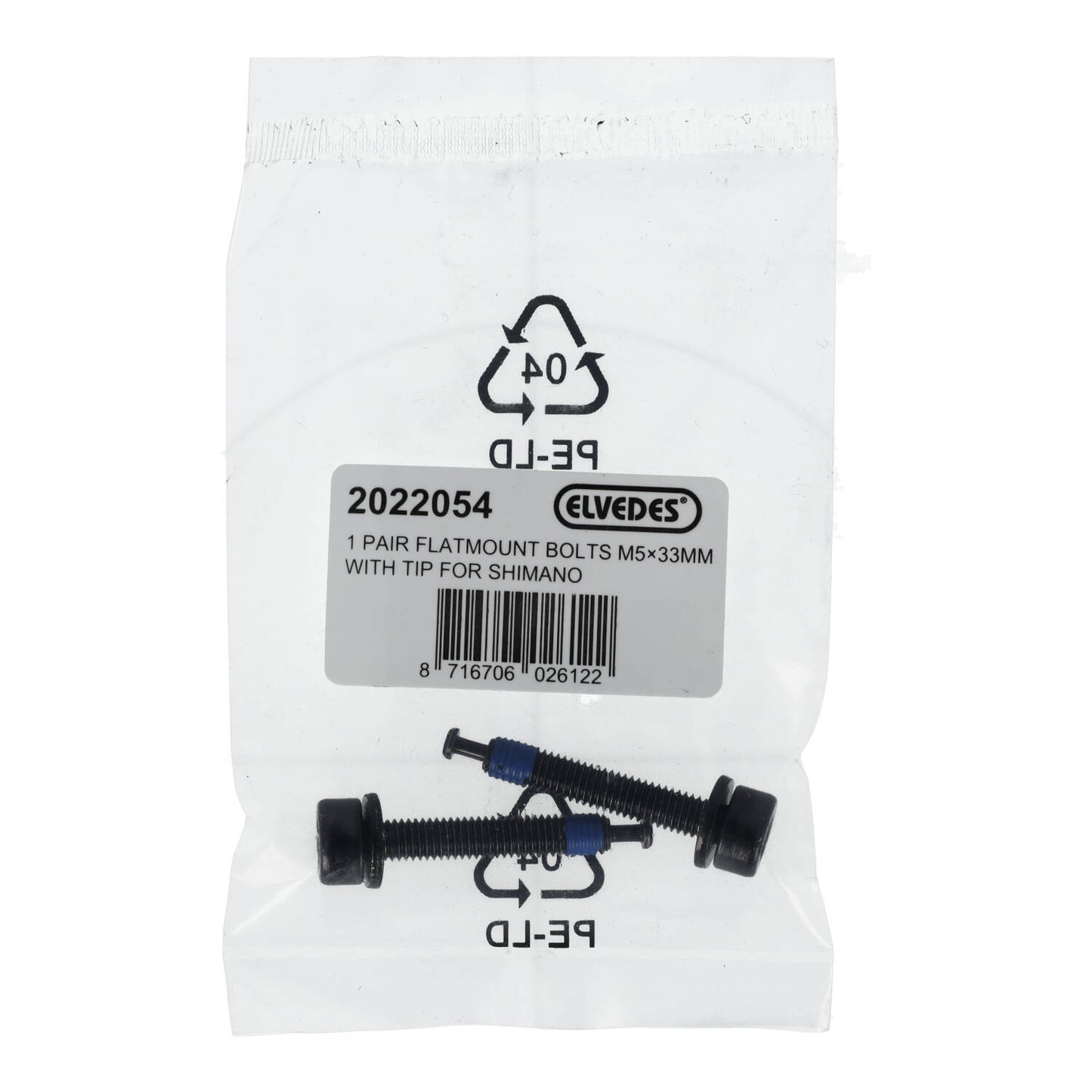 ELVEDES FM Βίδα τοποθέτησης πίσω δαγκάνας Shimano M5x33 τύπου C