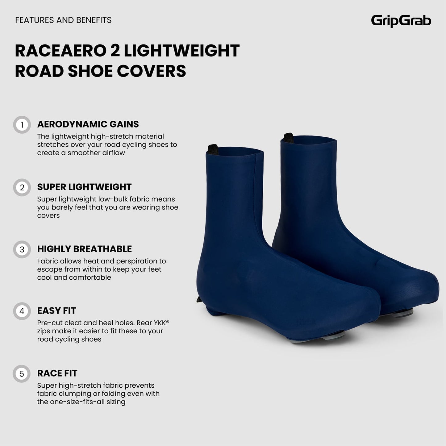 Κάλυμμα μπότας GRIPGRAB RACE AERO 2 Ναυτικό