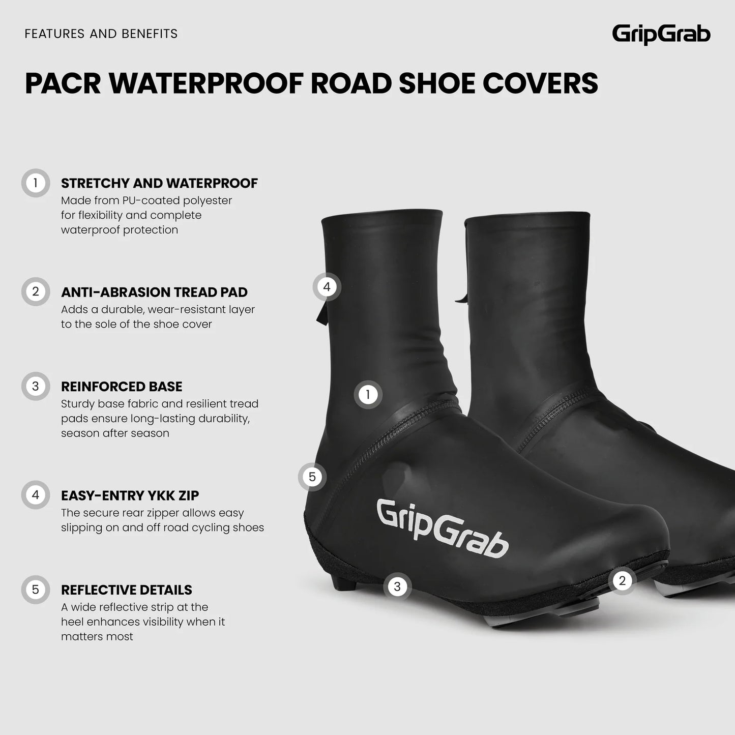 Overshoes GRIPGRAB PACR Waterproof Yellow