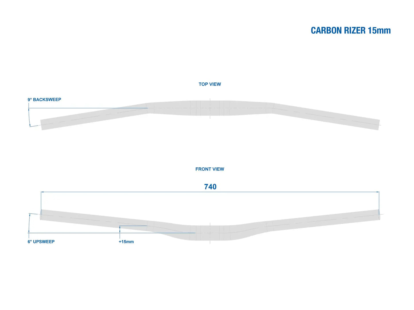 RITCHEY WCS Rise 15mm 740mm Carbon Black τιμόνι