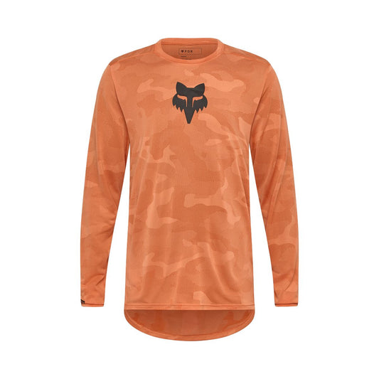 FOX RANGER TRU DRI Μακρυμάνικο Jersey Κοραλλί