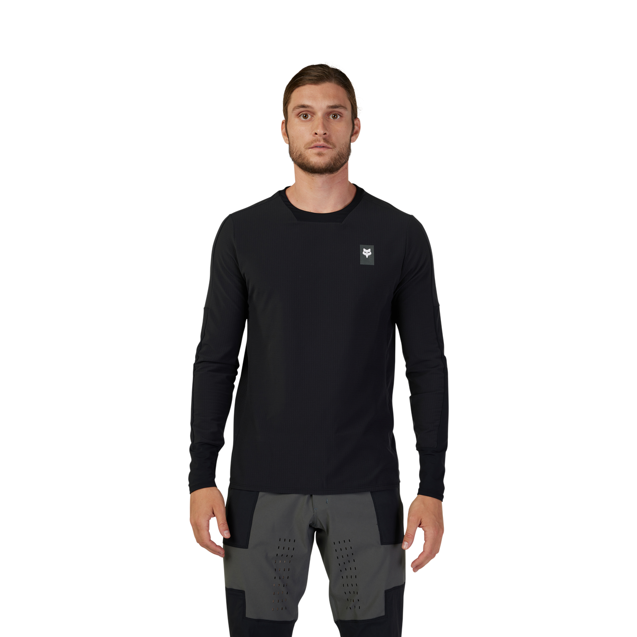 FOX DEFEND THERMAL Long Sleeve Jersey Black