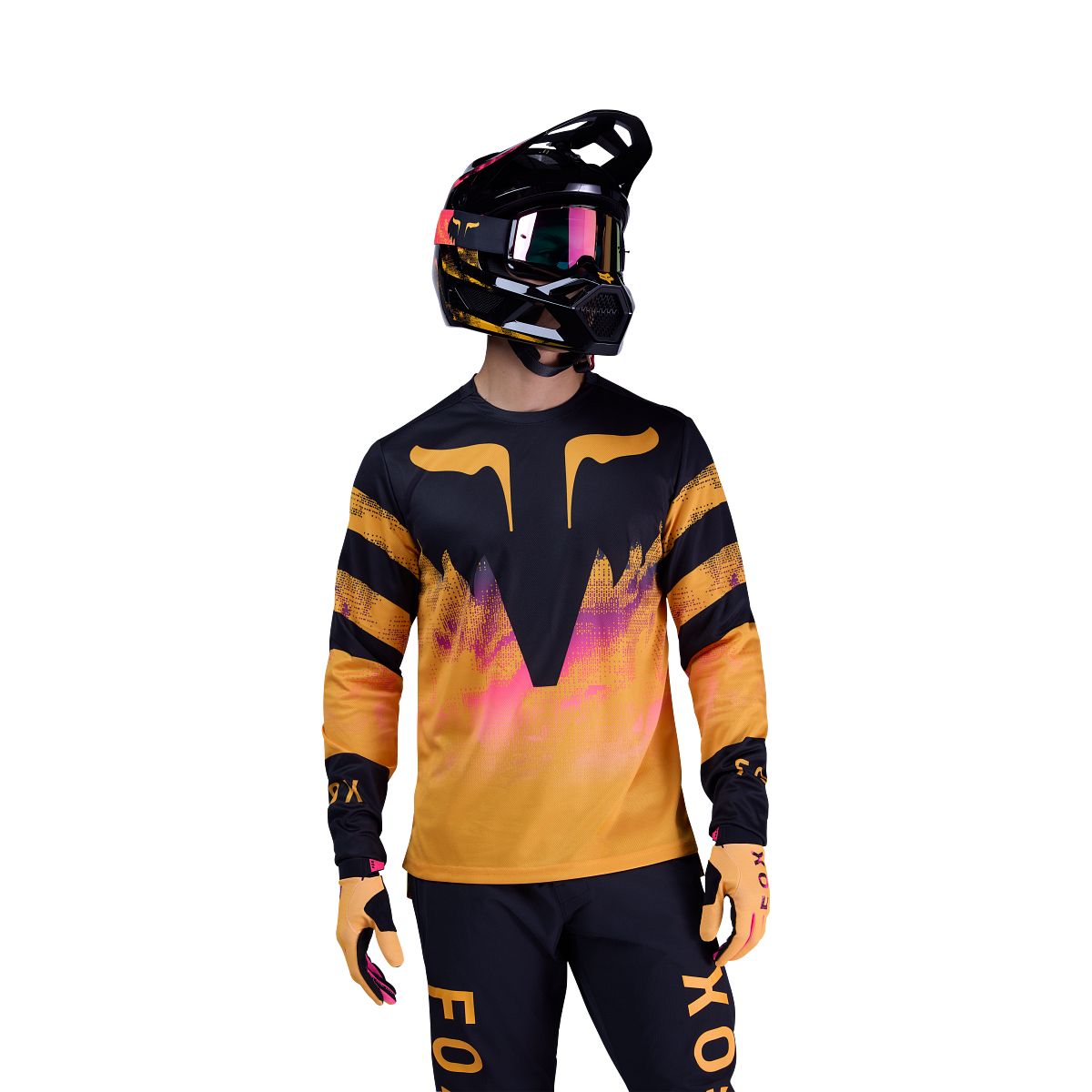 FOX RANGER KAIROS Long Sleeve Jersey Black/Orange