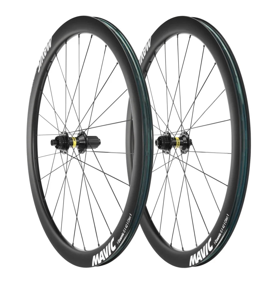 Pair of MAVIC COSMIC S 42 DISC Tubeless Ready Wheels (Center Lock)